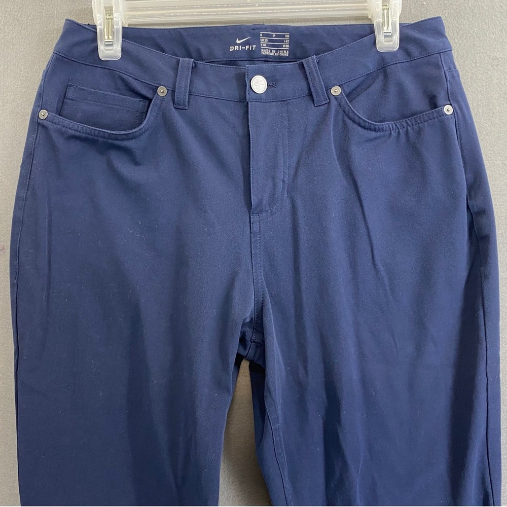 Nike Womens Dri-FIT Slim Woven Golf Pants‎ Navy Blue 884932 Size 6